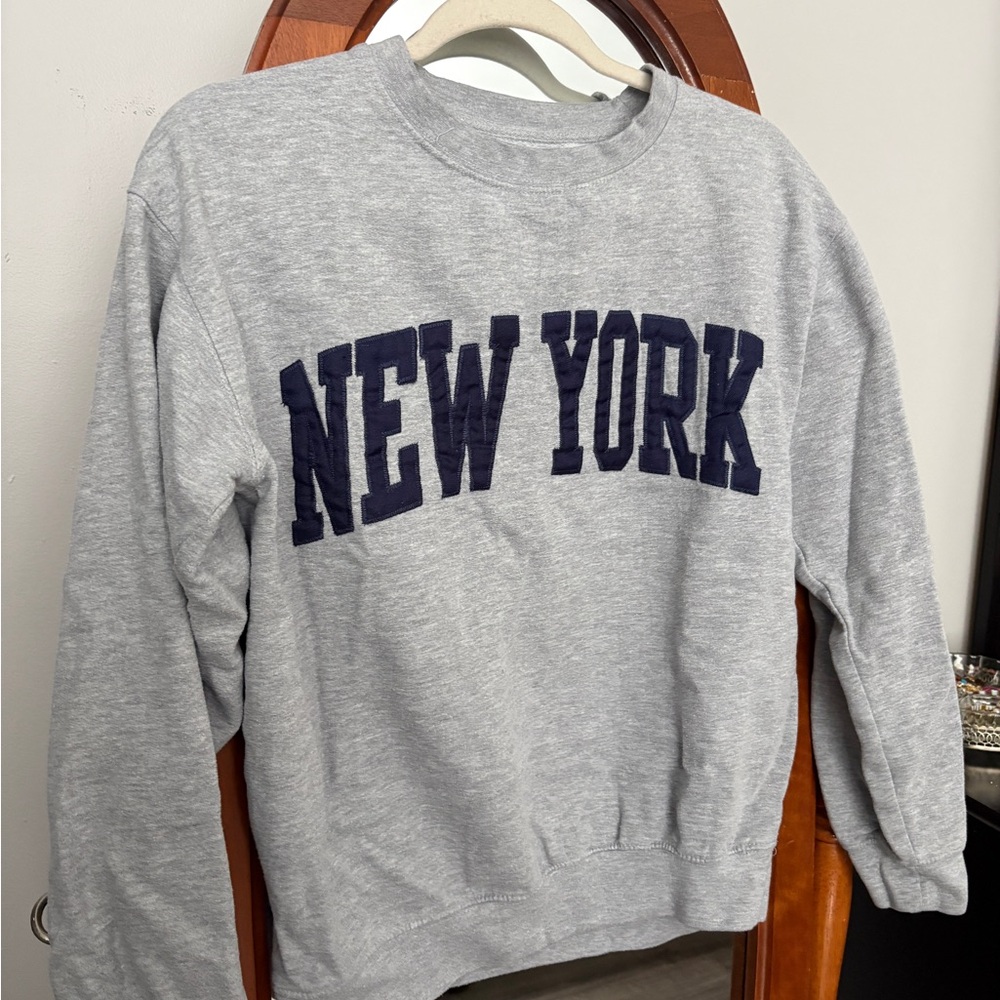 Gray New York Women's Sweatshirt